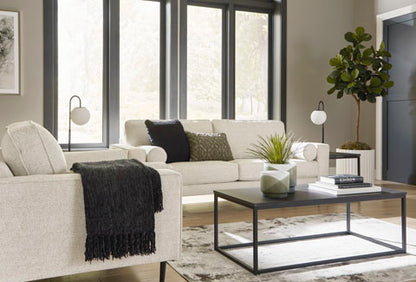 Hazela Sandstone Sofa and Loveseat Set