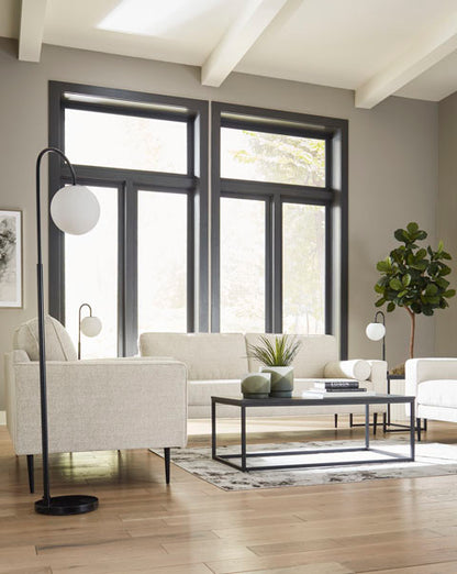 Hazela Sandstone Sofa and Loveseat Set