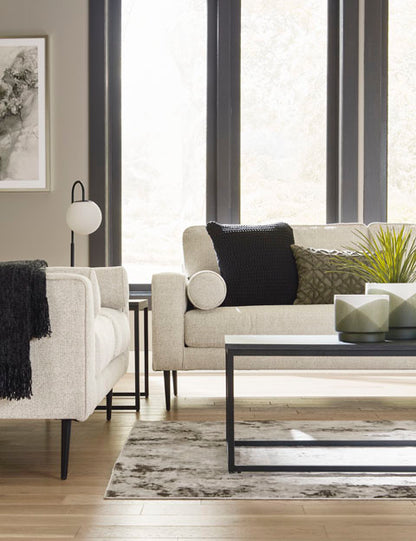 Hazela Sandstone Sofa and Loveseat Set