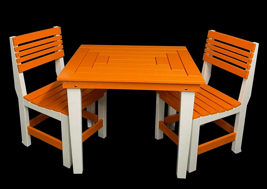 Herring Bone HDPE Table Set by Phoenix Outdoors