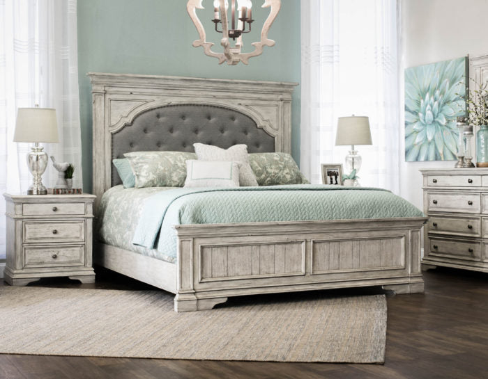 Highland Park Driftwood Bedroom Furniture Package