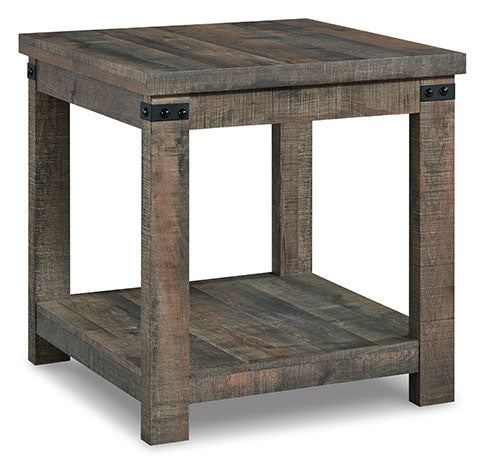 Hollum Rustic Brown End Table