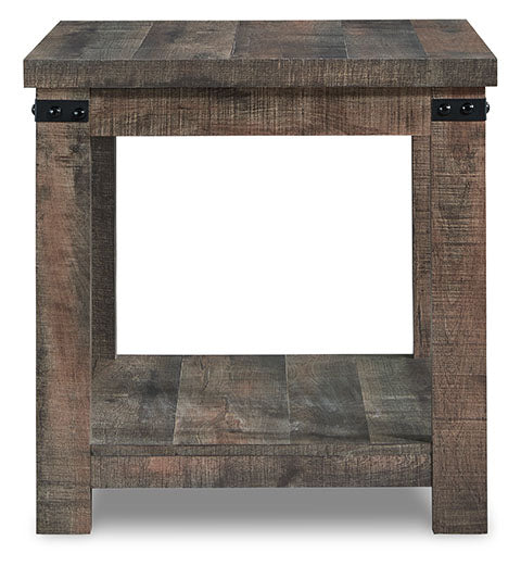 Hollum Rustic Brown End Table