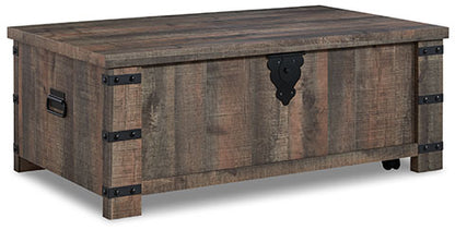 Hollum Rustic Brown Lift-Top Coffee Table
