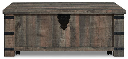 Hollum Rustic Brown Lift-Top Coffee Table