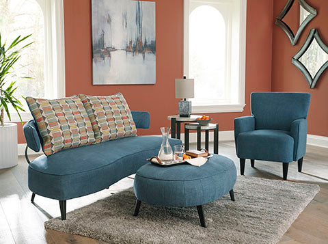 Hollyann Blue RTA Sofa