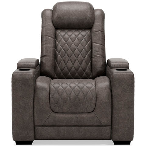 HyllMont Gray Power Recliner