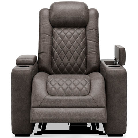 HyllMont Gray Power Recliner