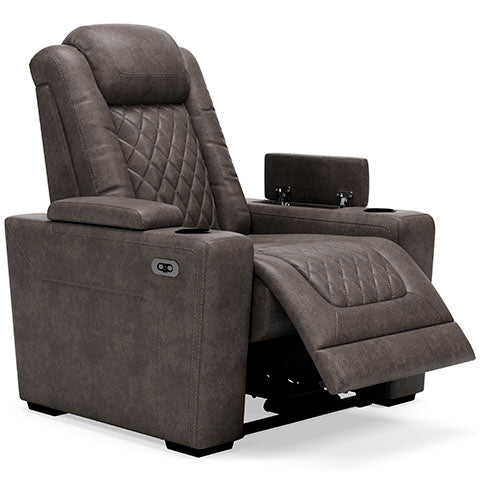 HyllMont Gray Power Recliner