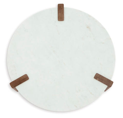 Isanti White Round Coffee Table