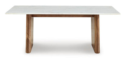 Isanti White and Light Brown Coffee Table