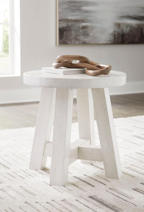 Jallison Off White End Table