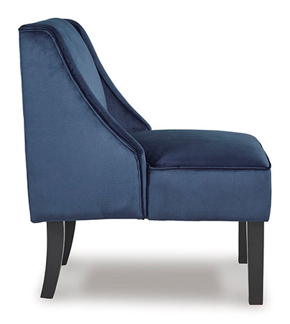 Janesley Navy Blue Accent Chair