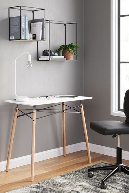 Jaspeni White Home Office Desk