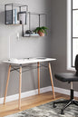 Jaspeni White Home Office Desk