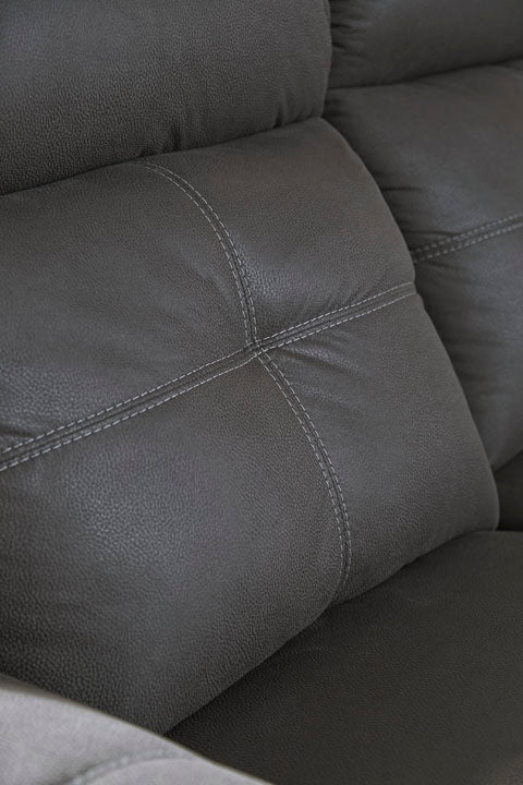 Jesolo Dark Gray Reclining Sofa