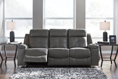 Jesolo Dark Gray Reclining Sofa