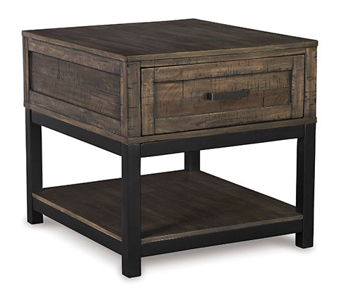 Johurst Grayish Brown End Table