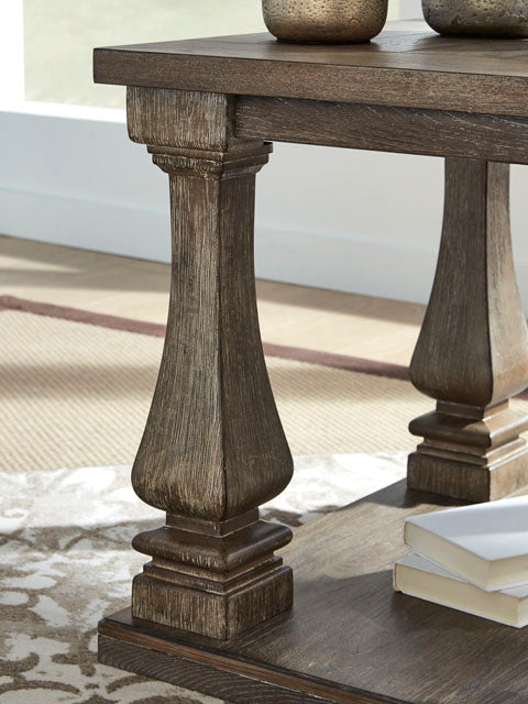 Johnelle Weathered Gray End Table