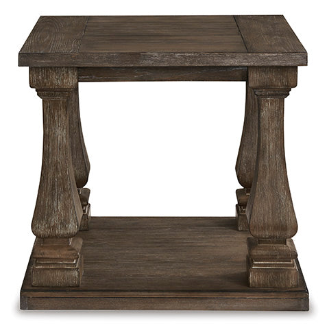 Johnelle Weathered Gray End Table