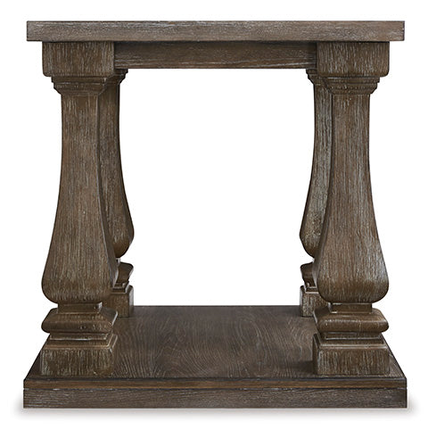 Johnelle Weathered Gray End Table