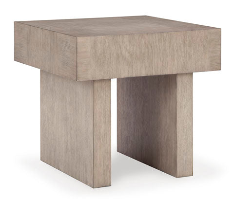 Jorlaina Light Grayish Brown End Table