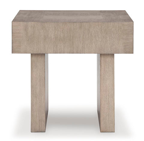 Jorlaina Light Grayish Brown End Table