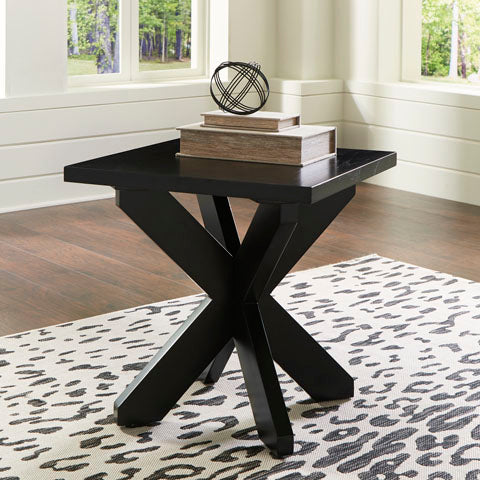 Joshyard Black End Table