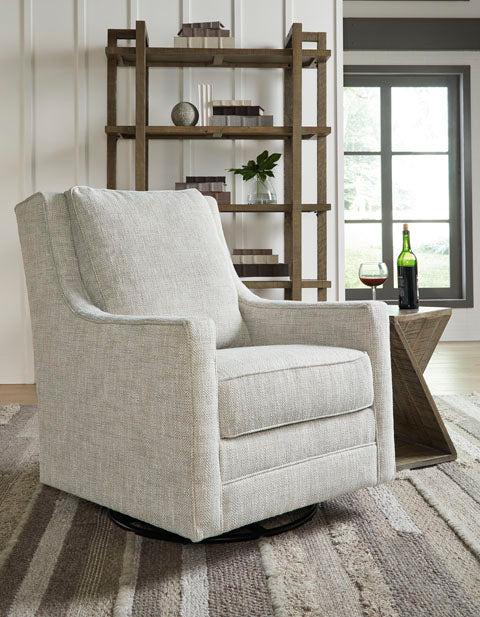 Kambria Fog Swivel Glider Accent Chair