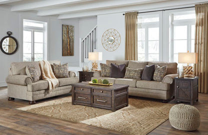 Kananwood Oatmeal Sofa and Loveseat Set
