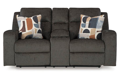 Kanlow Dusk DBL Rec Loveseat w/Console