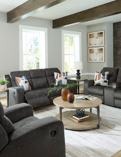 Kanlow Dusk Reclining Sofa and Loveseat Set