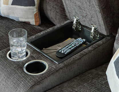 Kanlow Dusk DBL Rec Loveseat w/Console