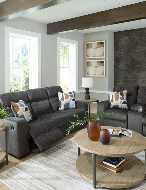 Kanlow Dusk Reclining Sofa and Loveseat Set