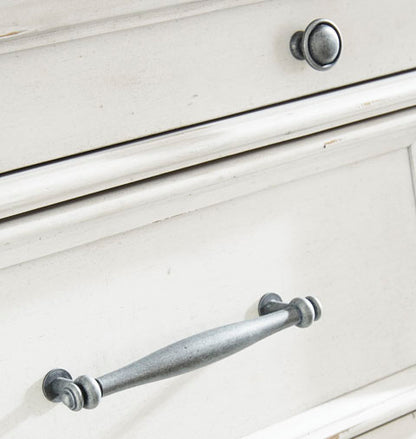 Kanwyn Whitewash Three Drawer Night Stand
