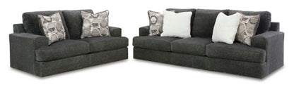 Karinne Smoke Sofa and Loveseat Set