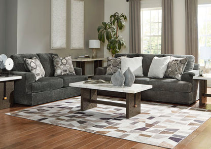 Karinne Smoke Sofa and Loveseat Set