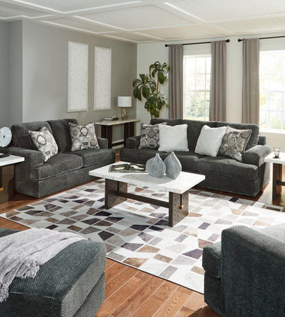 Karinne Smoke Sofa and Loveseat Set