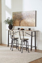 Karisslyn Whitewashed Counter Height Dining Table and 2 Barstools Set