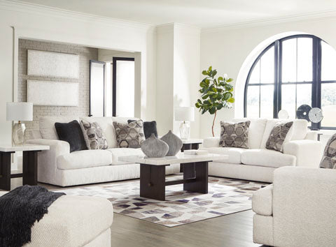 Karinne Linen Sofa and Loveseat Set