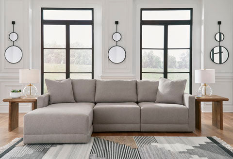 Katany Shadow 3-Piece Sectional with Chaise