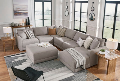 Katany Shadow 6-Piece Sectional with Chaise