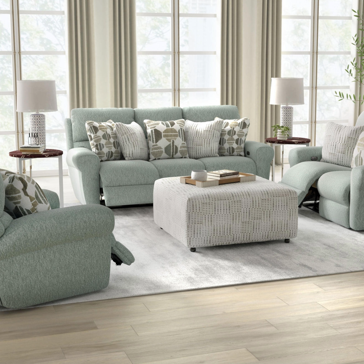 Catnapper Kellen Woodlands Reclining Loveseat