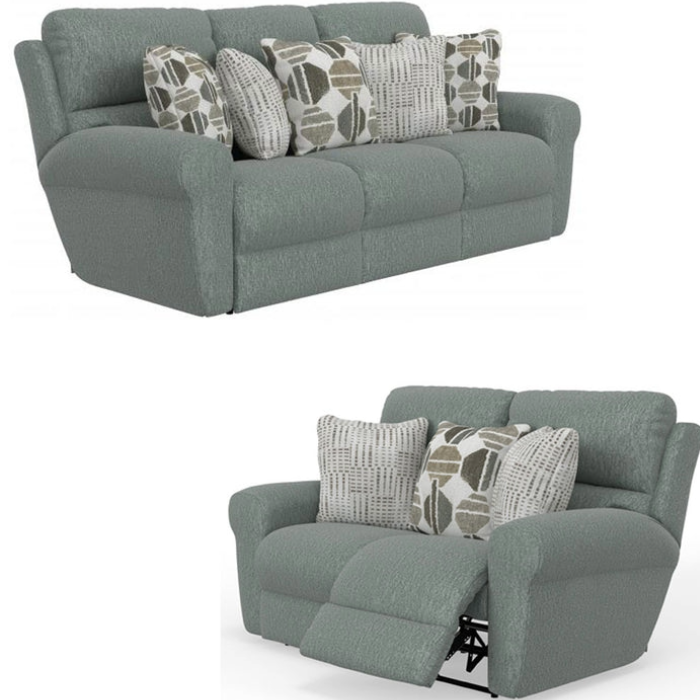 Catnapper Kellen Woodlands Reclining Sofa and Loveseat Set