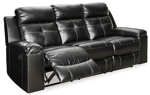 Kempten Black Reclining Sofa