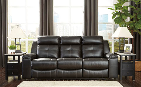 Kempten Black Reclining Sofa