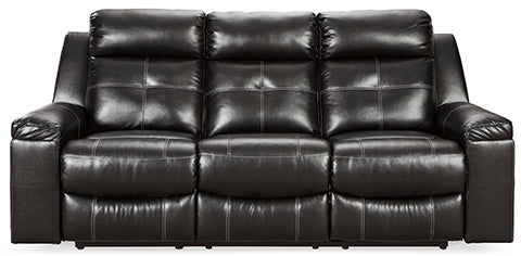 Kempten Black Reclining Sofa