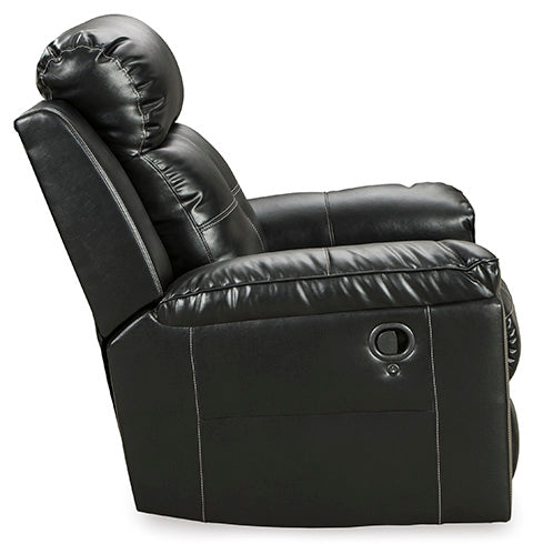 Kempten Black Pull Tab Recliner