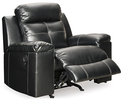 Kempten Black Pull Tab Recliner