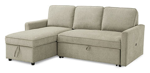 Kerle 2-Piece Fog Sectional with Pop Up Bed